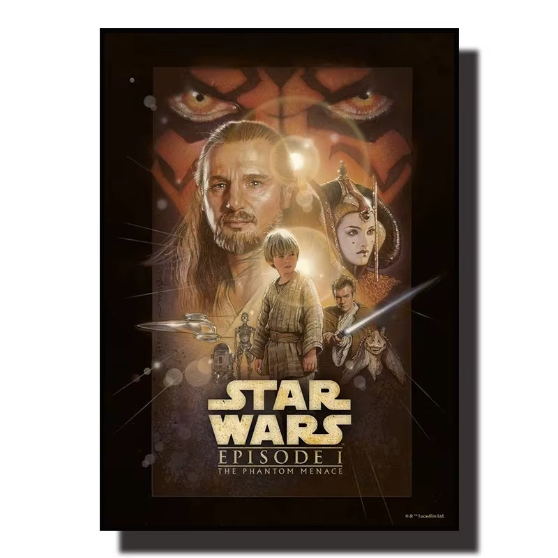 Star Wars Canvas Decorative Painting Movie Art Mural Retro Poster Modern Home Wall Decoration Gift and Printing Aesthetic