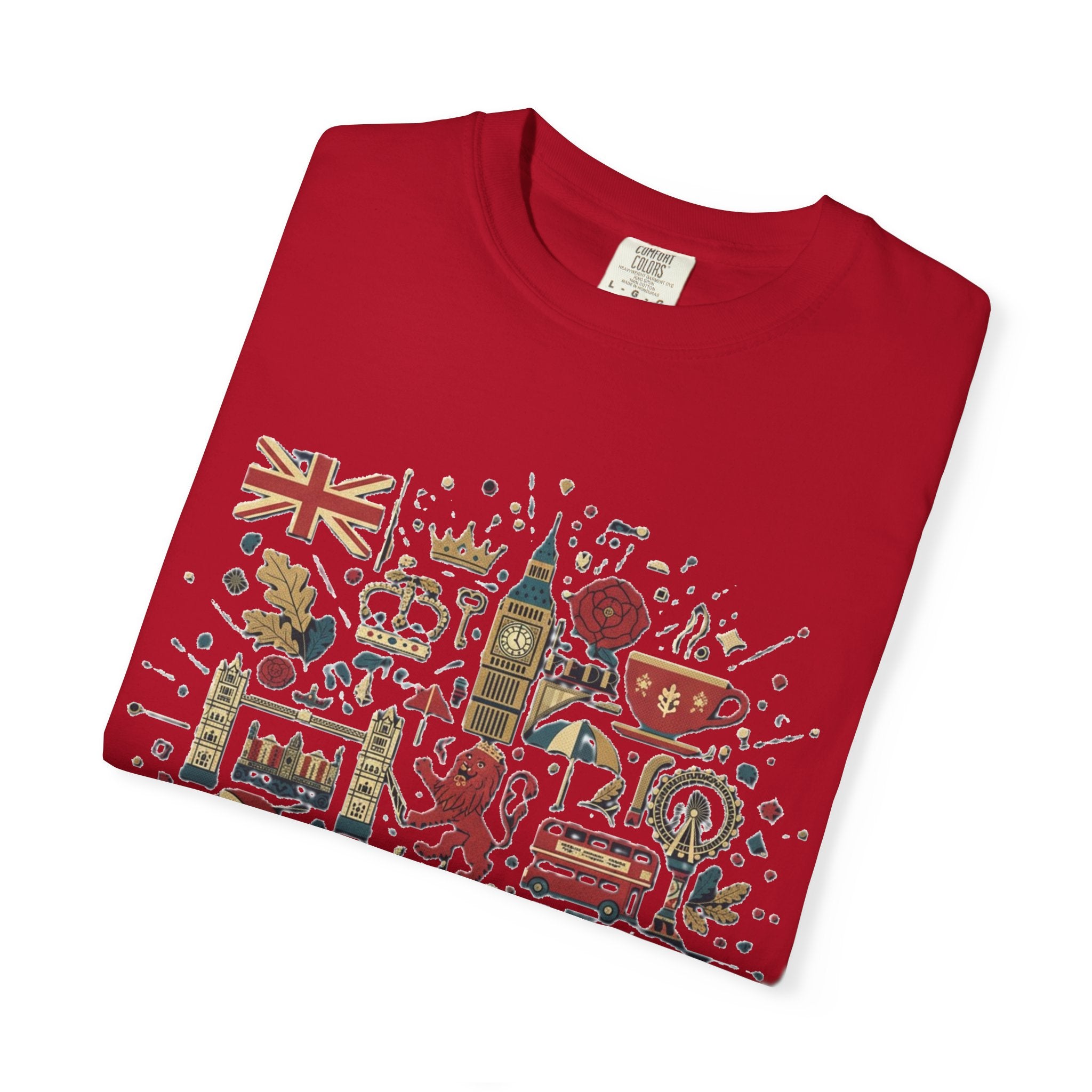 London Garment-Dyed T-Shirt | Casual Travel Souvenir Tee | City Pride Gift