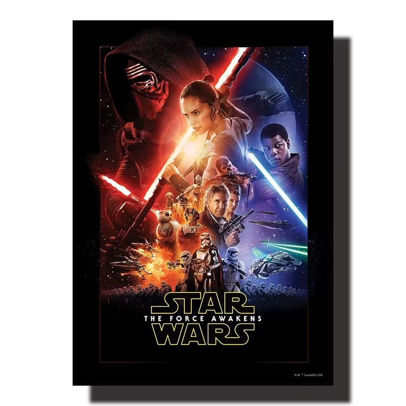 Star Wars Canvas Decorative Painting Movie Art Mural Retro Poster Modern Home Wall Decoration Gift and Printing Aesthetic