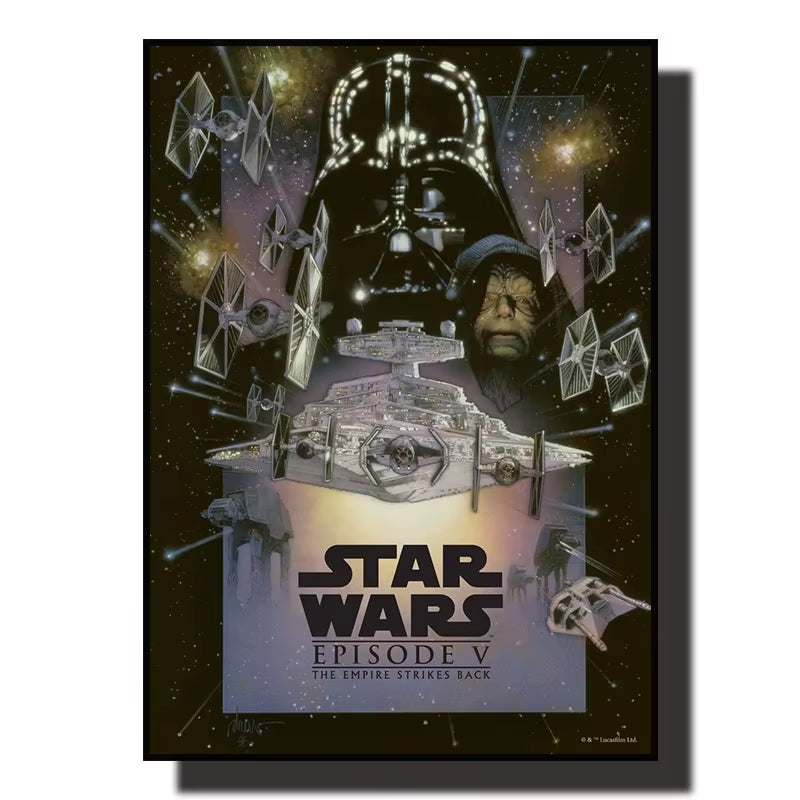 Star Wars Canvas Decorative Painting Movie Art Mural Retro Poster Modern Home Wall Decoration Gift and Printing Aesthetic