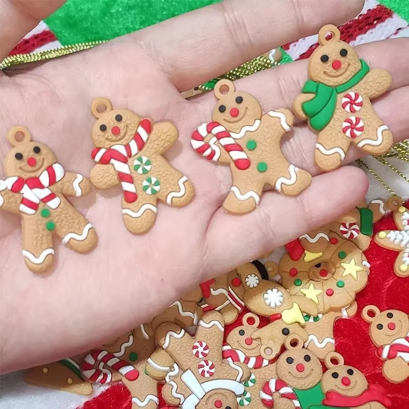 Gingerbread Man Ornaments Xmas Tree Hanging Pendant 2023 Merry Christmas Decorations for Home 2024 New Year Gift Navidad Noel