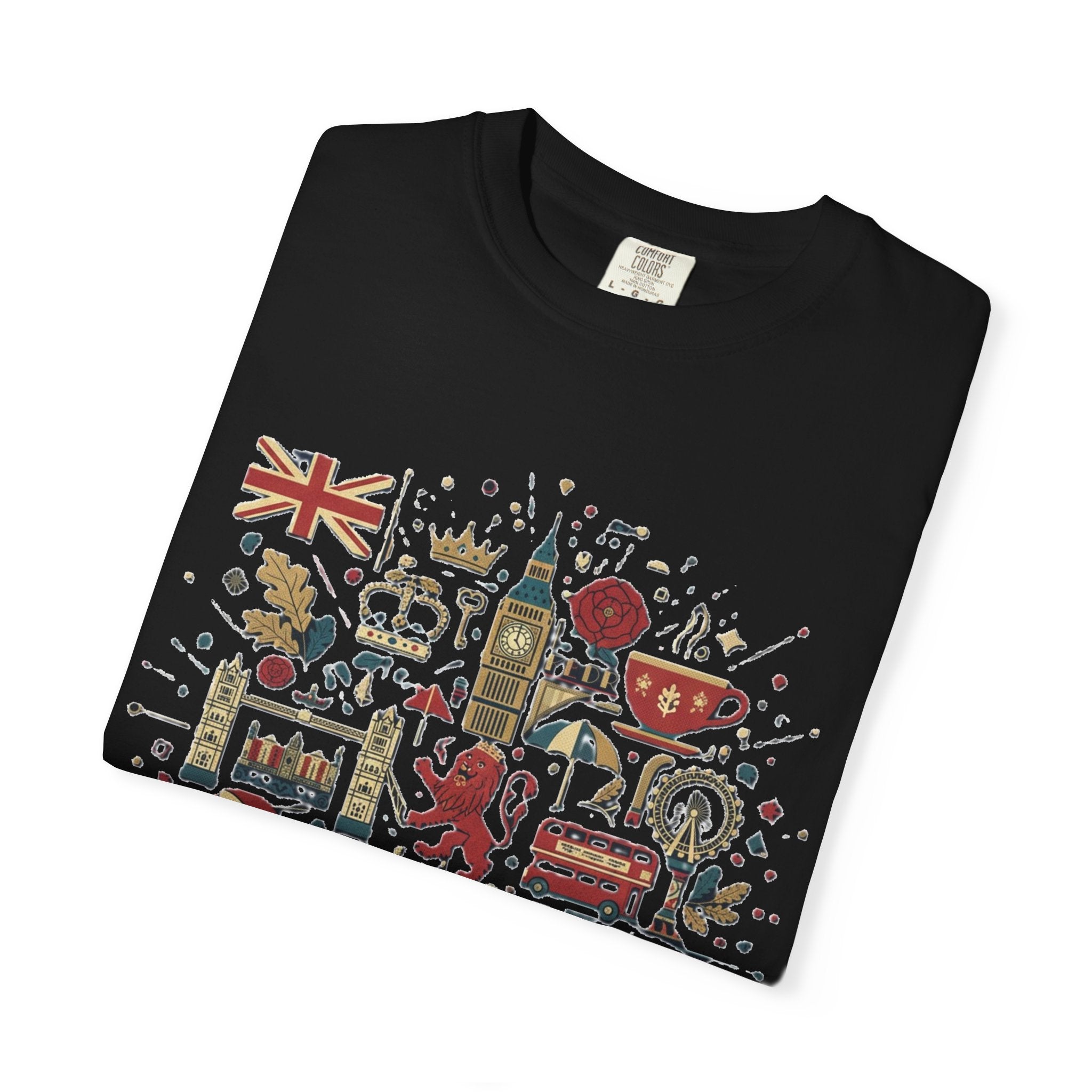 London Garment-Dyed T-Shirt | Casual Travel Souvenir Tee | City Pride Gift