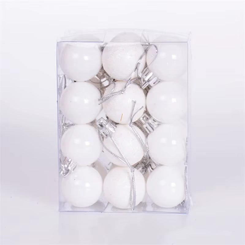9Pcs/Box 6Cm Christmas Ball Ornaments Xmas Tree Hanging Pendant Christmas Decorations for Home 2025 Navidad Natal New Year Gift