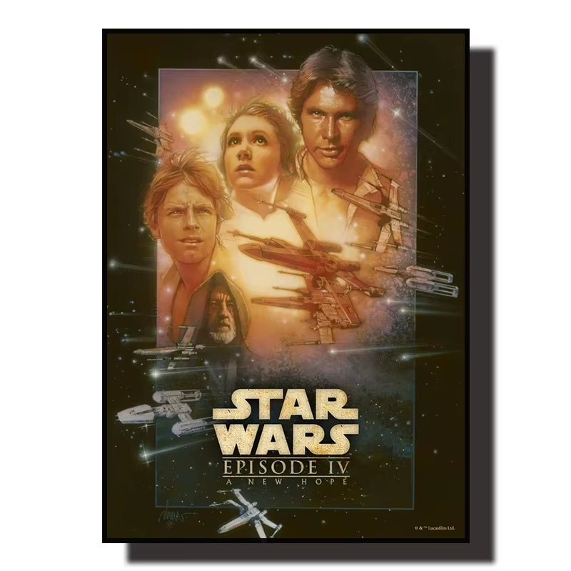 Star Wars Canvas Decorative Painting Movie Art Mural Retro Poster Modern Home Wall Decoration Gift and Printing Aesthetic