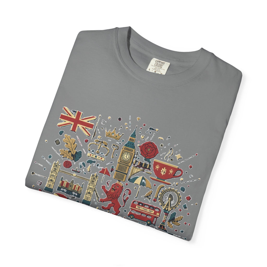 London Garment-Dyed T-Shirt | Casual Travel Souvenir Tee | City Pride Gift