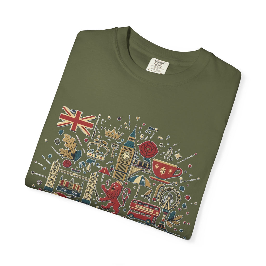 London Garment-Dyed T-Shirt | Casual Travel Souvenir Tee | City Pride Gift