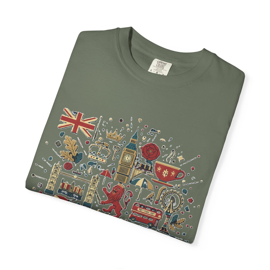 London Garment-Dyed T-Shirt | Casual Travel Souvenir Tee | City Pride Gift
