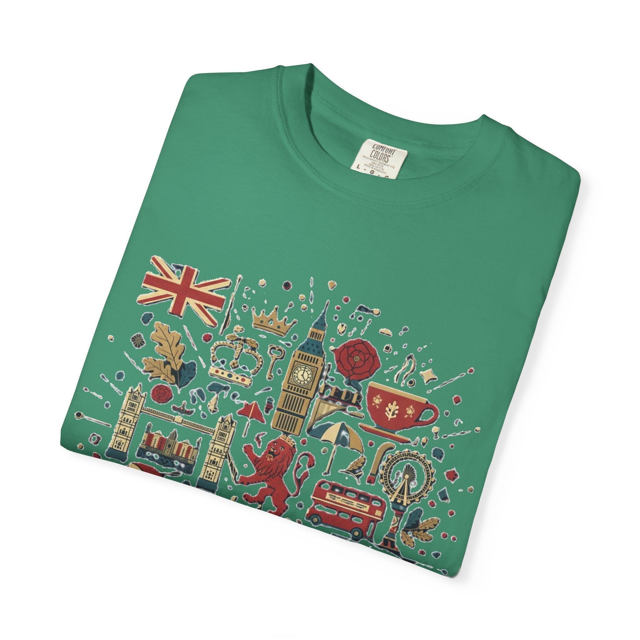 London Garment-Dyed T-Shirt | Casual Travel Souvenir Tee | City Pride Gift