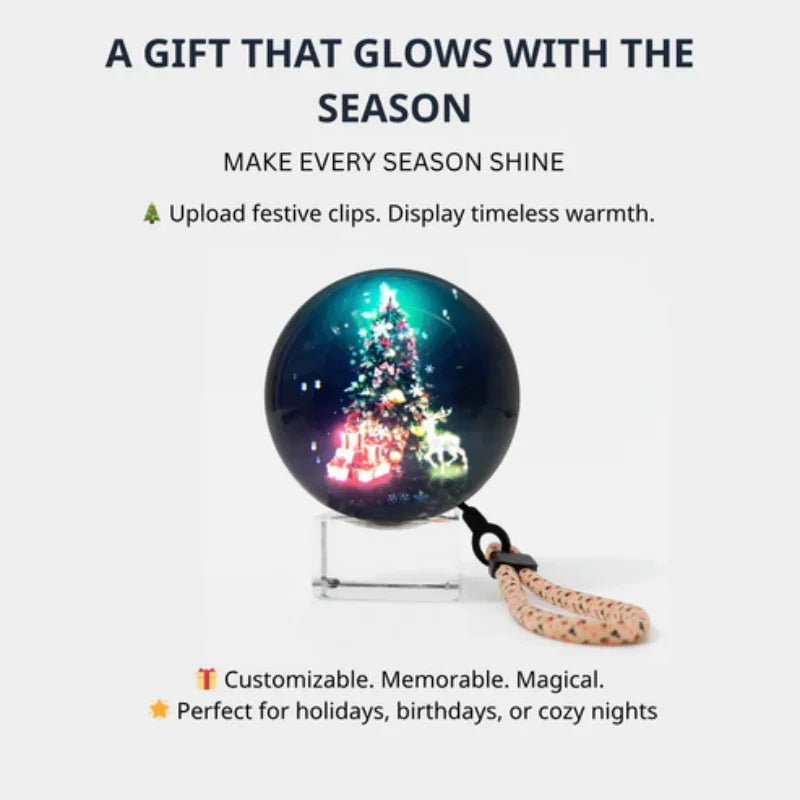 Customizable Glass Ball Creative 3D Crystal Ball Video