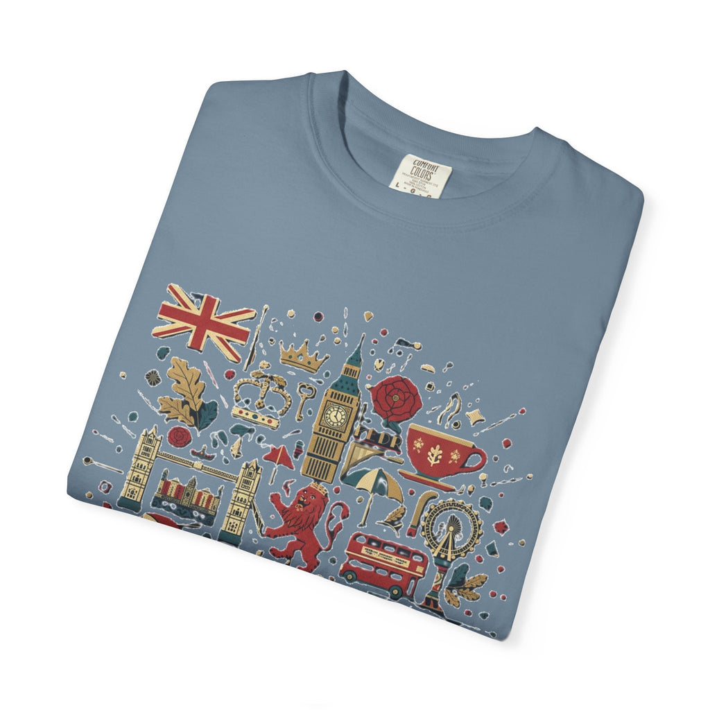 London Garment-Dyed T-Shirt | Casual Travel Souvenir Tee | City Pride Gift
