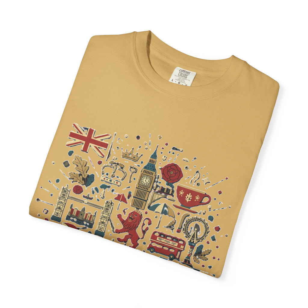 London Garment-Dyed T-Shirt | Casual Travel Souvenir Tee | City Pride Gift