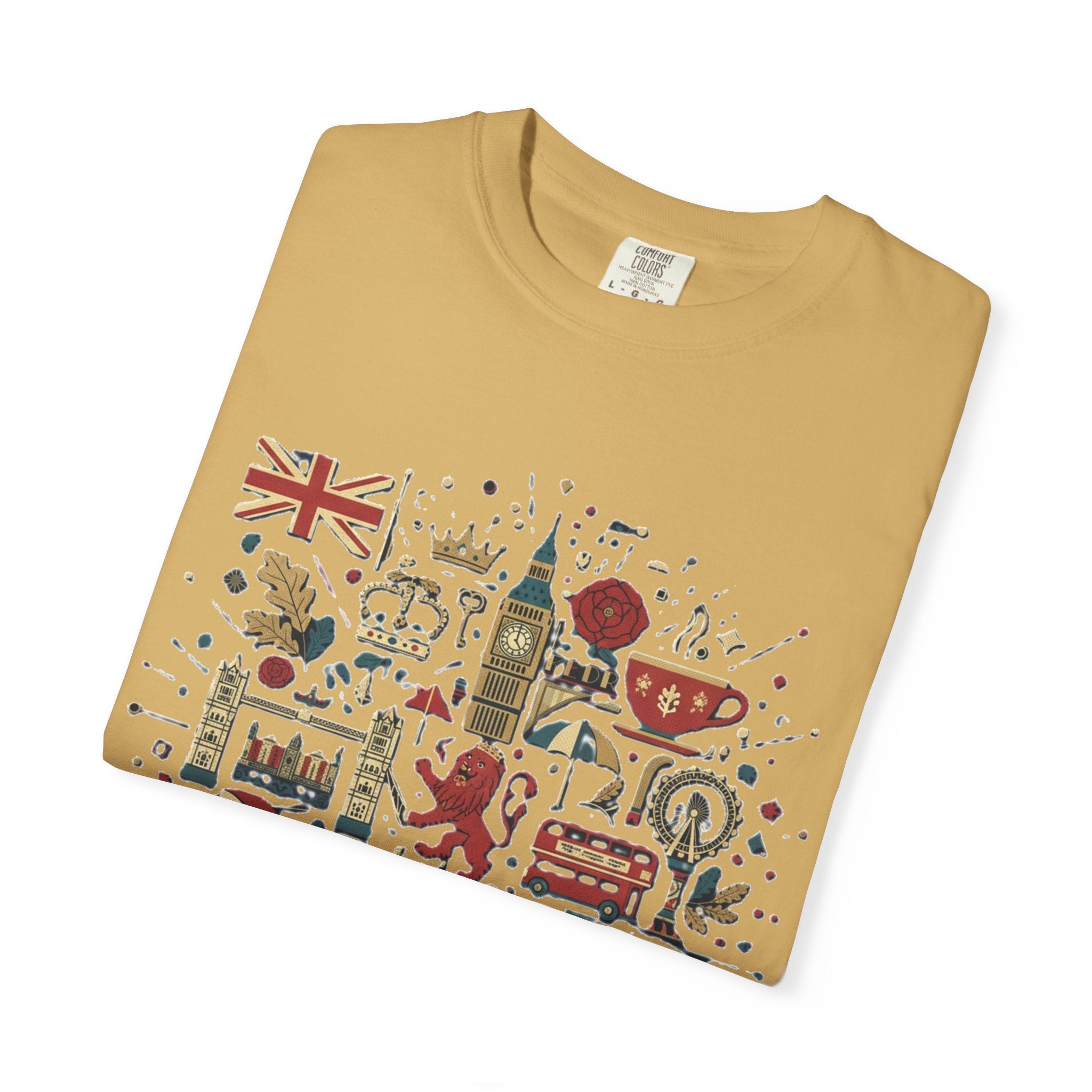 London Garment-Dyed T-Shirt | Casual Travel Souvenir Tee | City Pride Gift