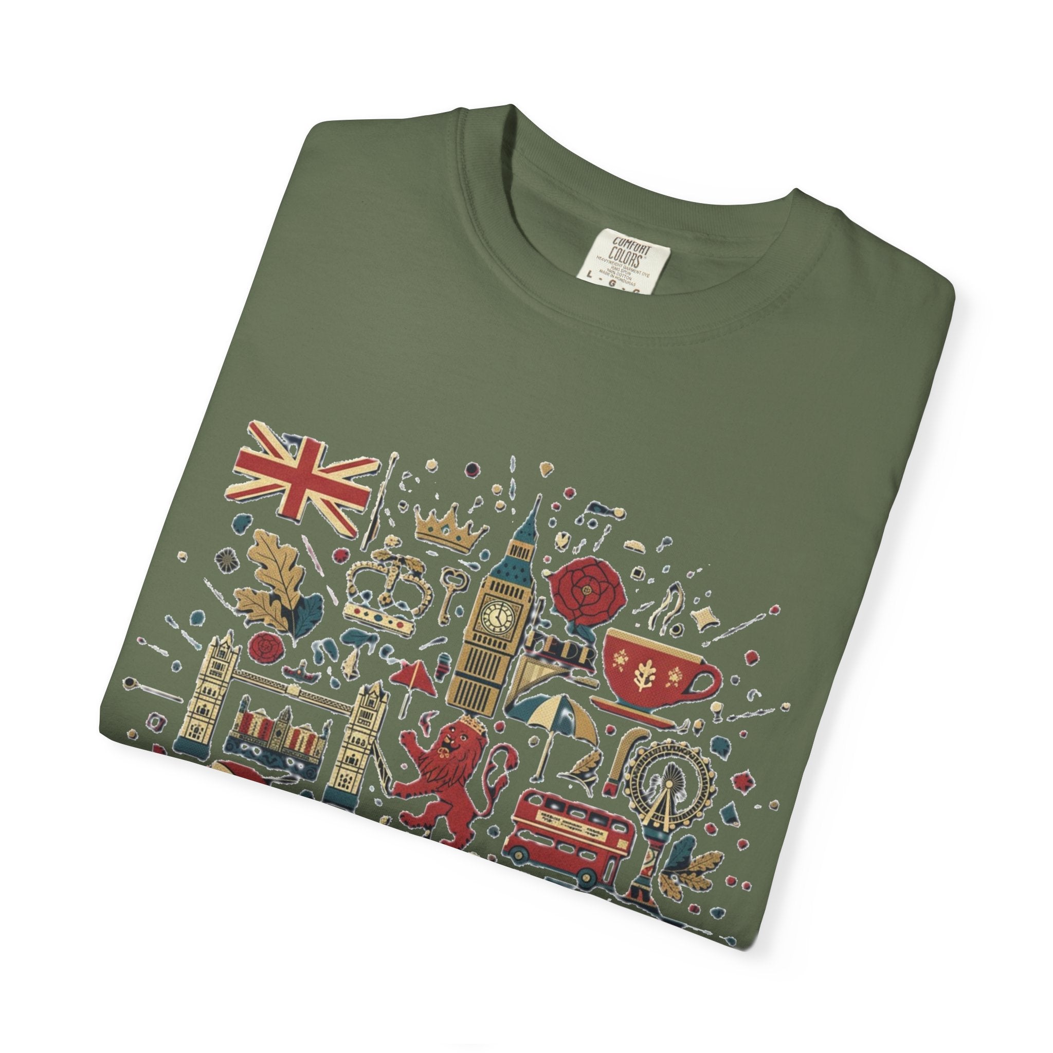 London Garment-Dyed T-Shirt | Casual Travel Souvenir Tee | City Pride Gift