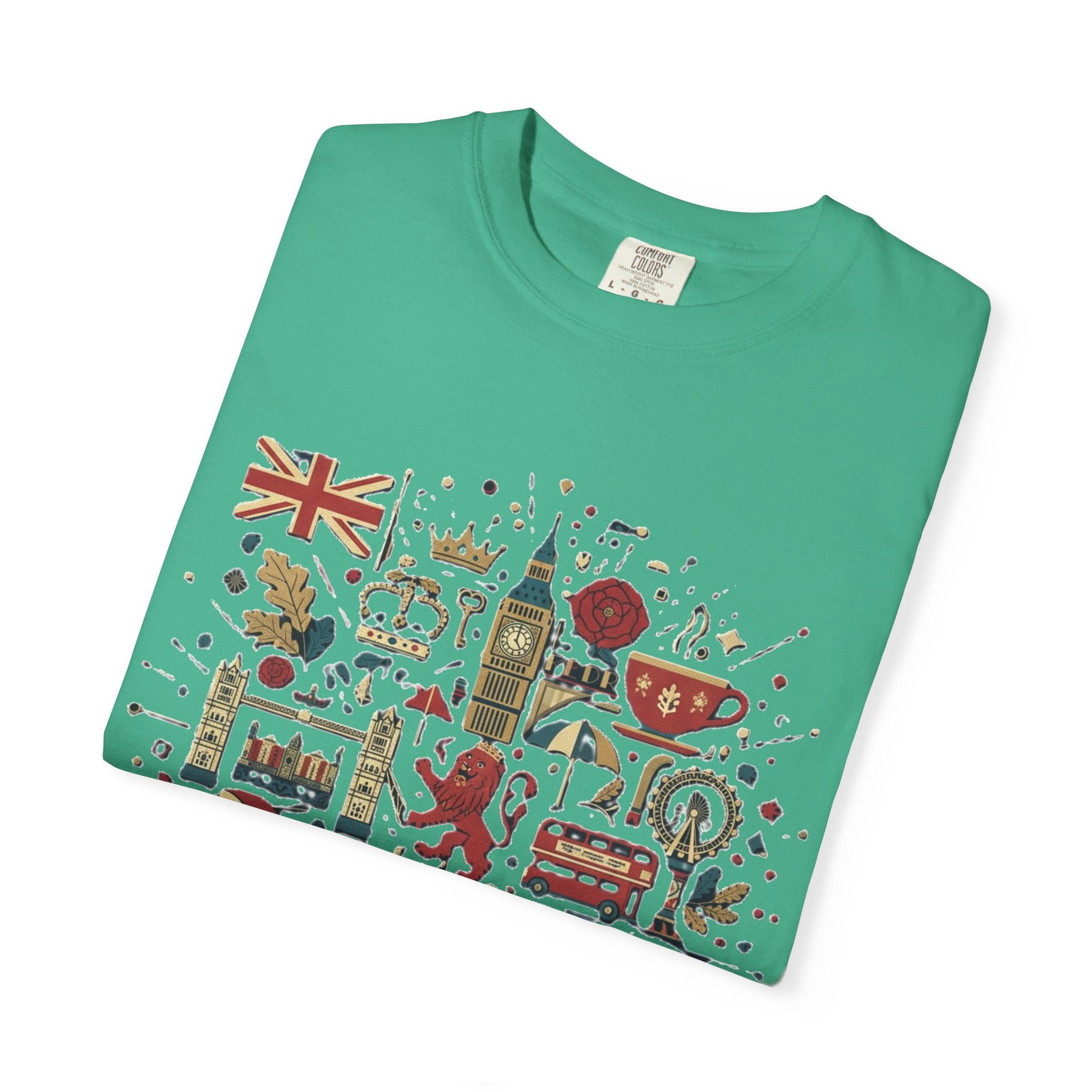 London Garment-Dyed T-Shirt | Casual Travel Souvenir Tee | City Pride Gift